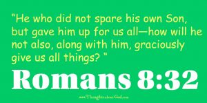 Devotional on Romans 8:32