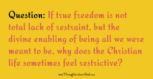 Devotional on True Freedom